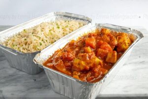 Chicken Jambalaya & Rice in Tray (Creche)